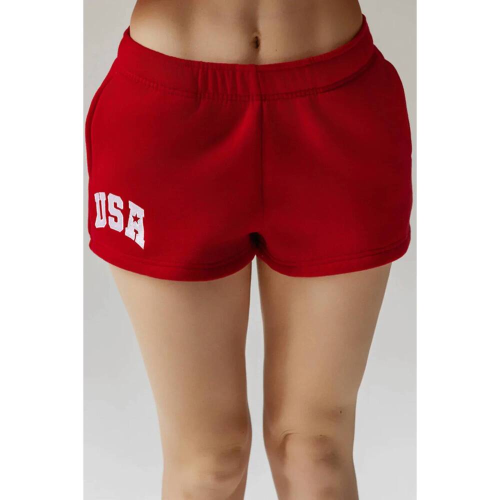 NEW THE HAPPY CAMP3R usa core shorts in red